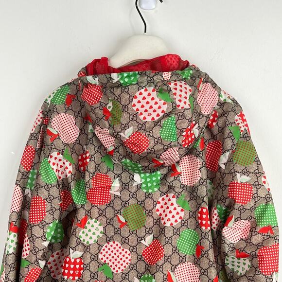 NWT Gucci Men's Les Pommes Nylon Jacket Size 44 - Picture 11 of 16